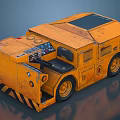 Heavy Duty Yellow Industrial Vehicle With Operator Seat And Control Panel