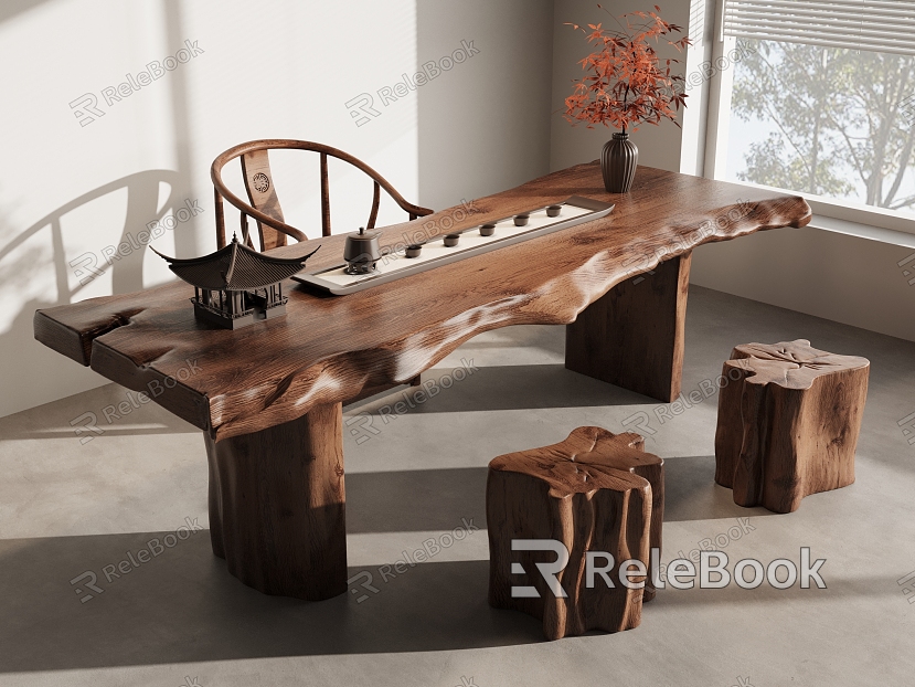 tea table and chair model