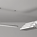 Sleek Modern Linear Pendant Light Fixture With LED Design For Contemporary Interior Spaces