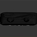 Black Walkie Talkie With Green Display Keypad And Antenna For Communication