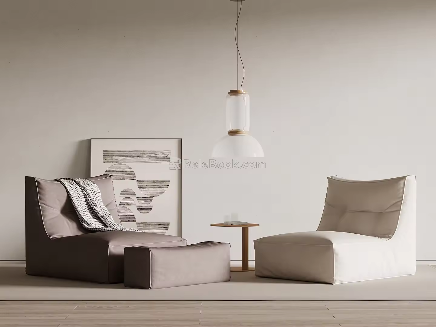 Modern Lazy Sofa 3d model