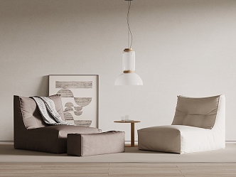 Modern Lazy Sofa 3d model