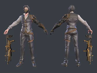 Rebuild Man Warrior 3d model