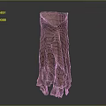 Elegant Long Brown Pleated Dress With Flowy Design And Soft Fabric