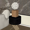Table lamp combination table lamp bedside table 3d model