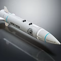 AGM-158A Missile White Military Weapon Detailed Design With Markings And Aerodynamic Structure