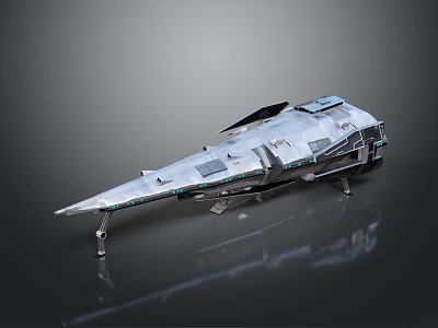 Modern Spaceship Spacecraft 3d model