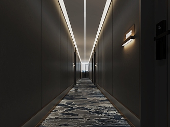 Hotel Room Corridor 3d model