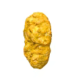 Yellow Sponge Natural Marine Animal With Textured Surface In Underwater Habitat