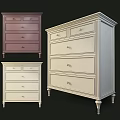 Classic Chest of Drawers in Various Colors with Multiple Drawers and Sturdy Legs