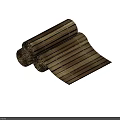 Bamboo Mat Books And Magazines With Handwoven Texture And Rolled Design
