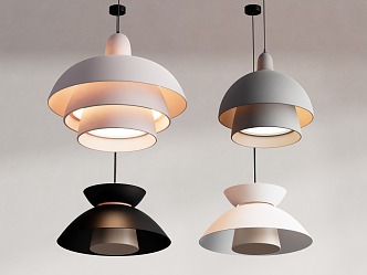 Pendant lamp combination 3d model