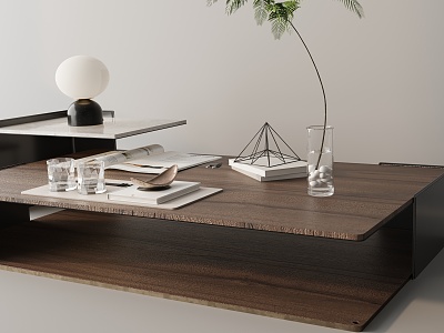 Modern coffee table model