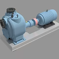 Industrial Horizontal Pump Unit With Electric Motor And Stable Base Structure