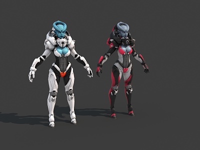 Alien interstellar female warrior realistic sci-fi female cavalry armored female warrior sci-fi combat uniform female warrior 3d model