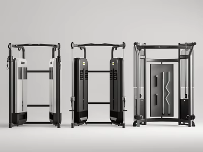 Sturdy Modern Fitness Equipment Collection Featuring Three Different Designs And Models 3d model