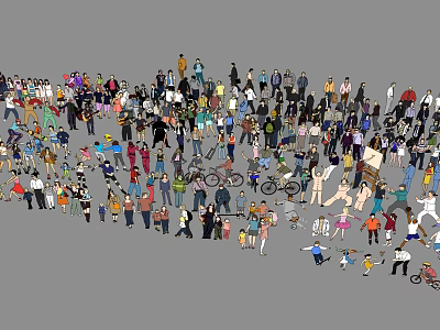 Modern Multiplayer Characters 3d model