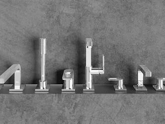 Modern faucet metal faucet 3d model