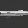 Futuristic Spacecraft With Aerodynamic Design Transparent Blue Canopy And Silver Gray Body