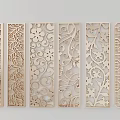 Decorative Wooden Room Dividers With Various Intricate Floral Geometric Patterns