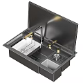 Modern Stainless Steel Kitchen Sink With Faucet Drainboard And Integrated Design