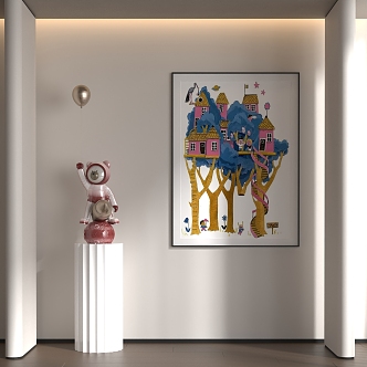 Children's decorative painting 3d model