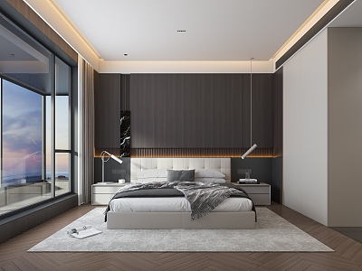 Modern Bedroom Bedding model