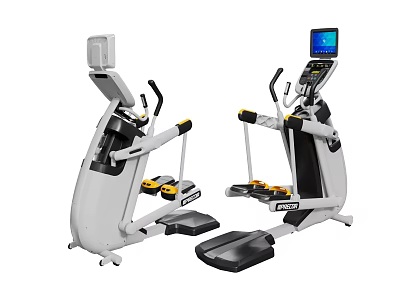Fitness Elliptical Machines With Digital Display Ergonomic Handles And Sturdy Pedal System 3d model