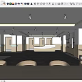 Modern Spacious Lounge Interior With Large Windows Wooden Bookshelves And Gray Carpet