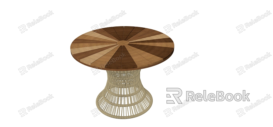 Round coffee table model