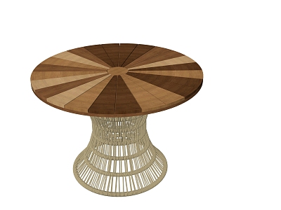 Round coffee table model