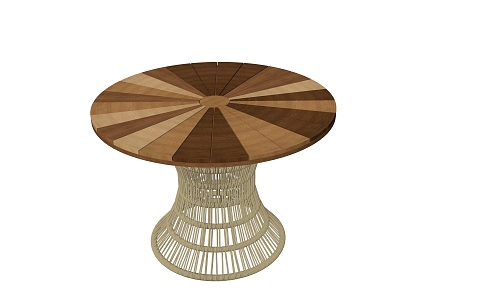 Round coffee table 3d model