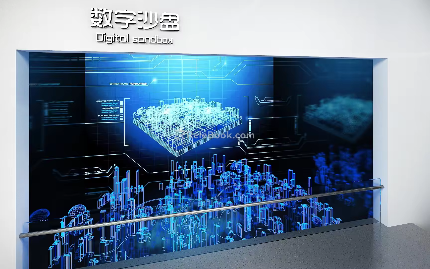 Digital sand table 3d model