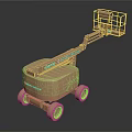 Modern loading and unloading truck lifting truck lifting truck 3d model