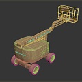 Modern loading and unloading truck lifting truck lifting truck 3d model