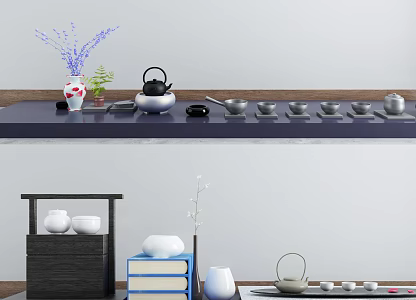 Chinese Tea Set 3d model