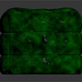 Modern Green Square Quilted Pouf Furniture With Soft Cushioned Surface