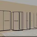 Modern Shower Enclosures With Glass Doors And Black Frames In Different Styles