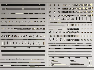 Modern Downlight Spotlight Magnetic Suction Track Light Embedded Downlight Adjustable Angle Spotlight Grille Light Mounting Light 3d model