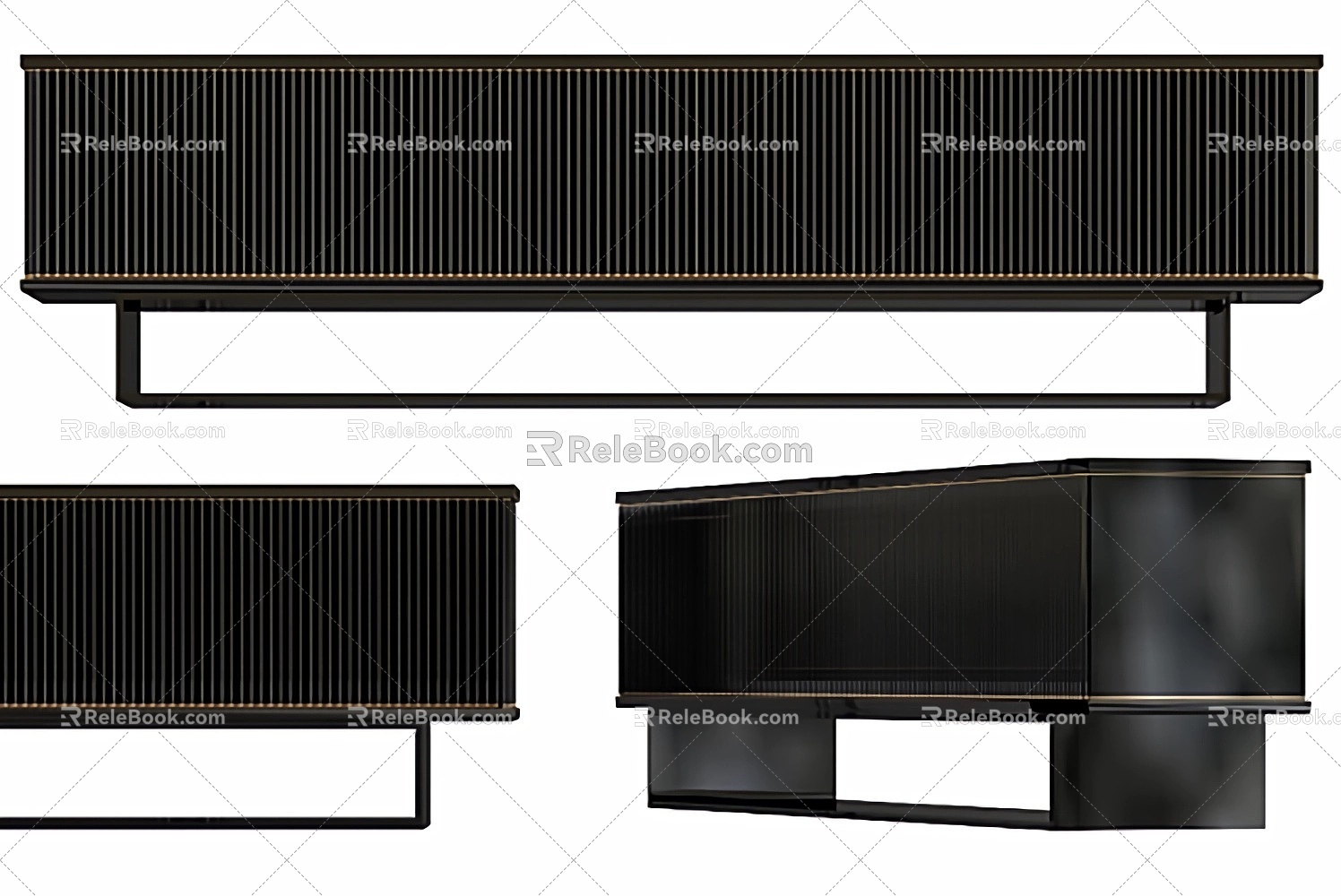 Modern TV Cabinet Light Luxury TV Cabinet Black TV Cabinet Floor TV Cabinet Fashion TV Cabinet Long Strip TV Cabinet Italian Style TV Cabinet Nordic TV Cabinet 3d model