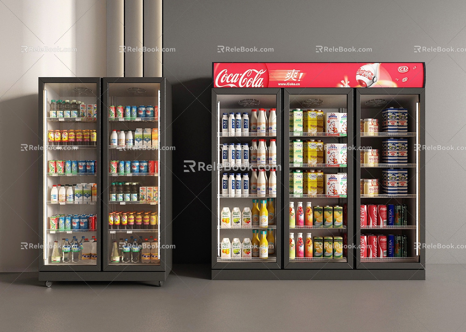 Freezer Wine Cabinet Beverage Cabinet Refrigerator Display Cabinet Refrigerator Beer Cabinet 3d model