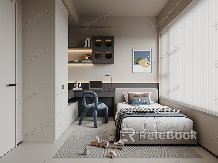 Modern Boys' Room model