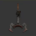 Turret Turntable Railgun Sci-fi Tower Defense Game Tower Defense Sci-fi Turret Game Turret Game Battery 3d model