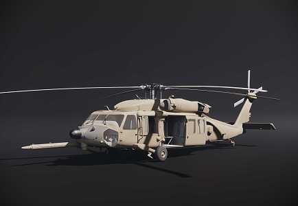 Black Hawk helicopter 3d model