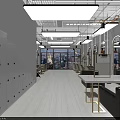 Modern Beauty Salon Interior Design With Stylish Chairs Mirrors Pendant Lights And Staircase