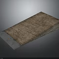 Building Insulation Board Component With Textured Brown Surface And Blue Base Layer 3d model