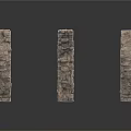 Rough Stone Ruin Fragments As Architectural Decorative Elements 3d model