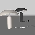 modern table lamp mushroom lamp 3d model