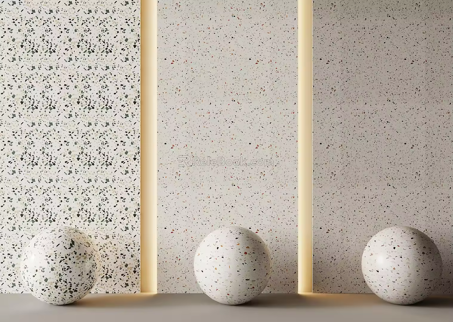 modern quartz stone 3d model