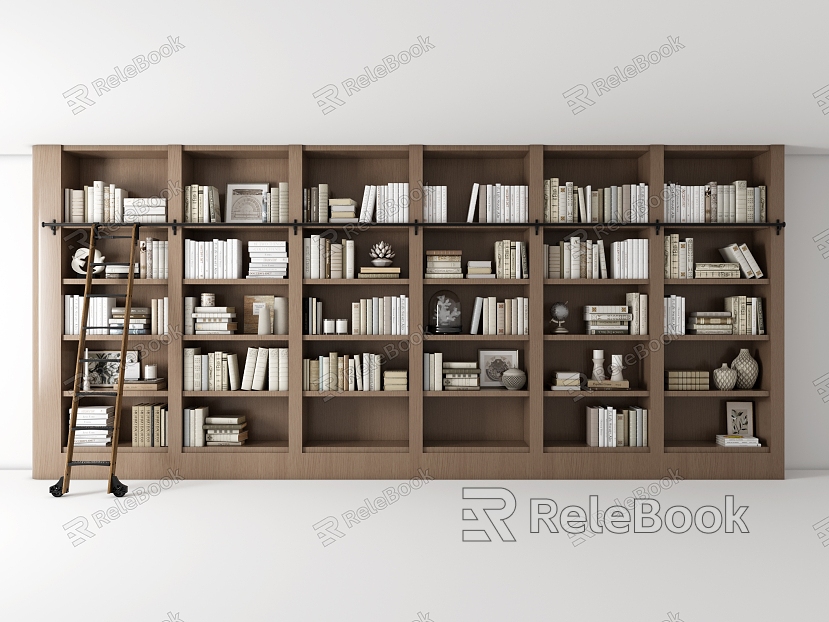 Modern Middle Ancient Bookcase model